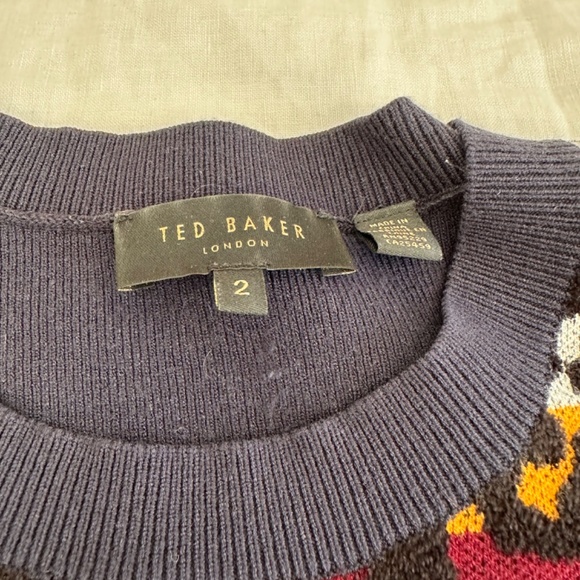 Ted Baker Animal Print Sweater - Picture 2 of 4